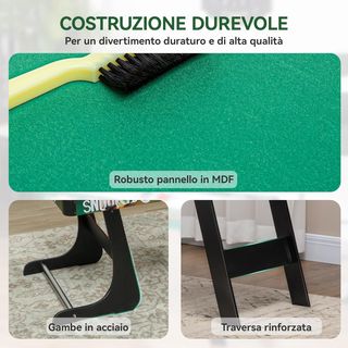 Mesa Multijuego 6 en 1 Plegable, Mesa de Juego Multifuncional con Futbolín, Billar, Hockey, Ping Pong, Aros e Hockey sobre Hielo para Adultos y Niños, para Casa Escuela, 118X104X71 Cm