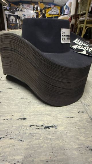 Gorros Vaqueros Plástico imitan terciopelo Negro