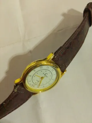 Orologio vintage Sereni oro e marrone