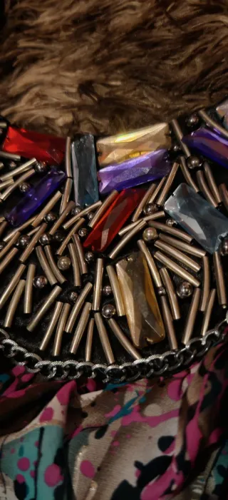 Vestido estampado artístico M