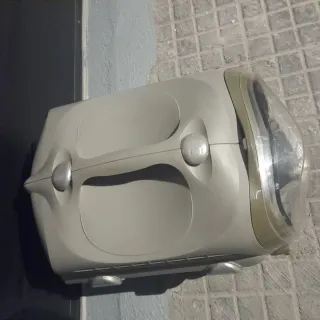 Transportín para mascotas beige y transparente