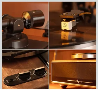 Tocadiscos 1byone AT-3600L Marrón/Negro