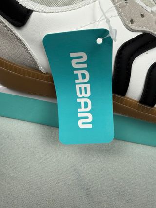 Sneakers Naban bianche e grigie - Taglia 36