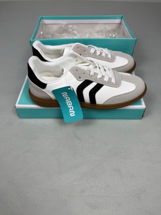 Sneakers Naban bianche e grigie - Taglia 36