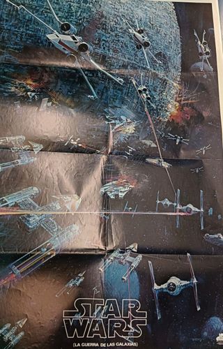 Poster español Star wars original 1977 arte Madrid 19-83.5