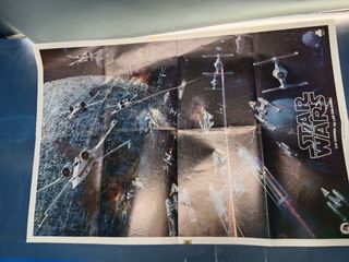 Poster español Star wars original 1977 arte Madrid 19-83.5