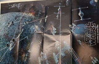 Poster español Star wars original 1977 arte Madrid 19-83.5