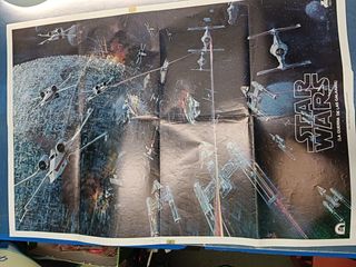 Poster español Star wars original 1977 arte Madrid 19-83.5