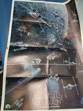Poster español Star wars original 1977 arte Madrid 19-83.5