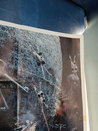 Poster español Star wars original 1977 arte Madrid 19-83.5