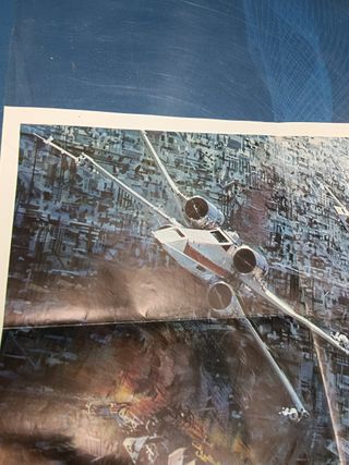 Poster español Star wars original 1977 arte Madrid 19-83.5