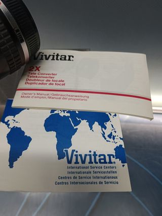 Objetivo olympus 50 mm. + tele converter Tamron-f-buen estado