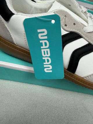 Sneakers Naban bianche e grigie - Taglia 37