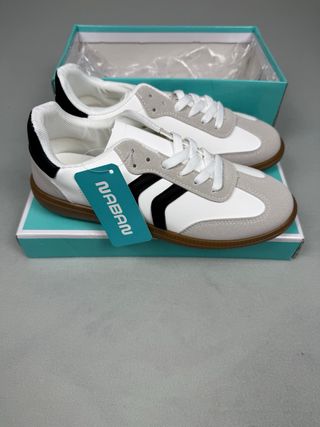 Sneakers Naban bianche e grigie - Taglia 37