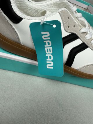 Sneakers Naban bianche e grigie - Taglia 38