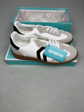 Sneakers Naban bianche e grigie - Taglia 39