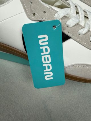 Sneakers Naban bianche e grigie - Taglia 39