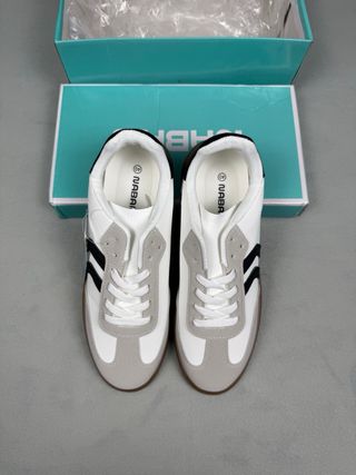 Sneakers Naban bianche e grigie - Taglia 40