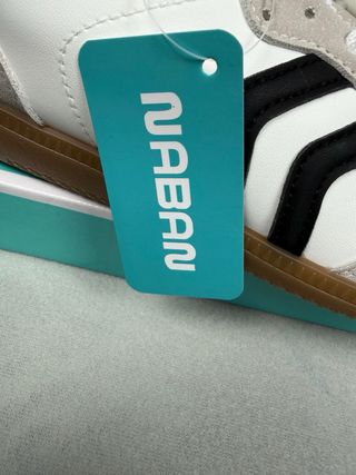 Sneakers Naban bianche e grigie - Taglia 40