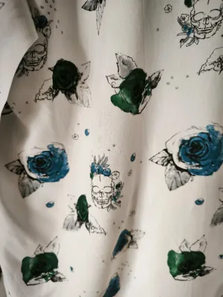 Camisa Zara Homem L Estampada Flores