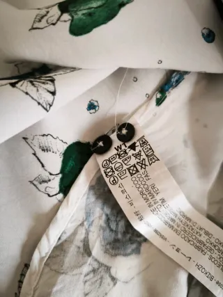 Camisa Zara Homem L Estampada Flores