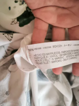 Camisa Zara Homem L Estampada Flores