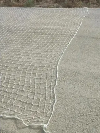 Red de obra seguridad blanca 5x11m nueva