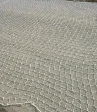 Red de obra seguridad blanca 5x11m nueva