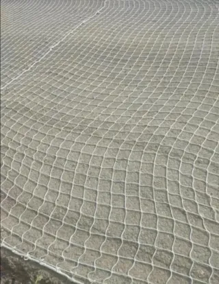 Red de obra seguridad blanca 5x11m nueva