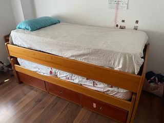 Cama nido juvenil con cajones
