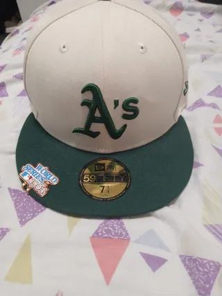 Gorra New Era Beige y Verde A's