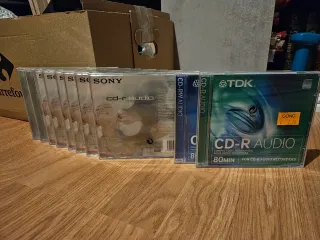 CD-R y CD-RW Sony y TDK precintados