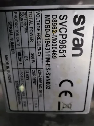 Campaña inox 3 velocidades, 90 cmts