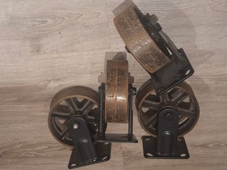 4 Ruedas Hierro Fundido Antiguas