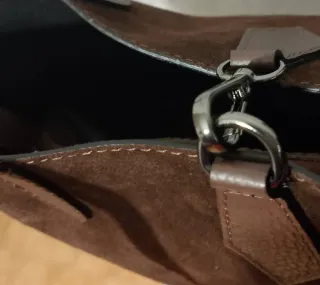 Borsa in camoscio marrone