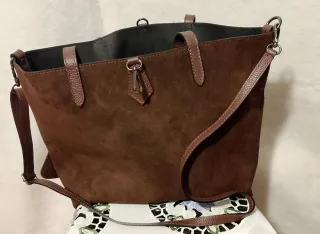 Borsa in camoscio marrone