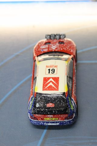 Citroën Xsara WRC “Montecarlo”. Coche slot Scalextric Tecnitoys 6122, efecto nieve.