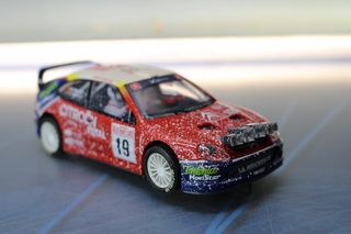 Citroën Xsara WRC “Montecarlo”. Coche slot Scalextric Tecnitoys 6122, efecto nieve.