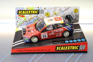 Citroën Xsara WRC “Montecarlo”. Coche slot Scalextric Tecnitoys 6122, efecto nieve.
