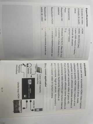Capturadora Video HDMI 4K USB 3.0 NUEVA