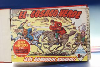 Tebeo antiguo. El Cosaco Verde. Bruguera, 1960. Nº 1 al 43. Originales.
