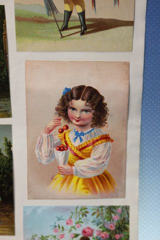 Cromos antiguos estilo victoriano 1900 - 1920.