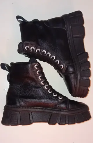 Botas plataforma negras