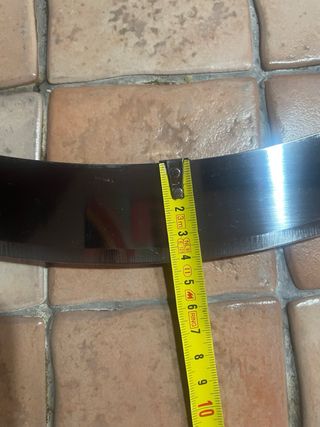 Mezzaluna Cucina Lama Curva Acciaio