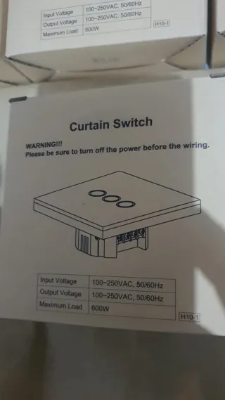Interruptor Táctil H161 para Cortinas Motoriz