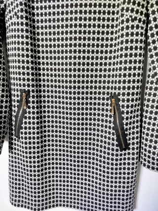 Vestido estampado pata de gallo