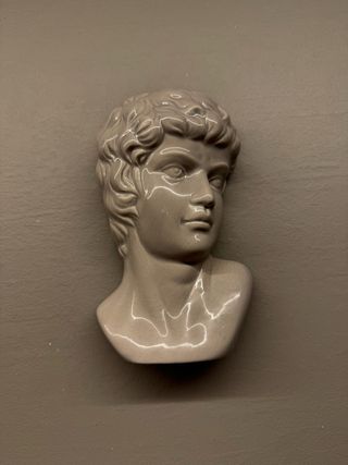 Busto decorativo in ceramica