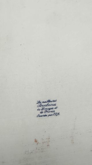 Grande Vassoio Limoges Dipinto a Mano