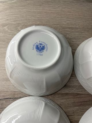 Set 4 ciotole porcellana Andrea Fontebasso 1760