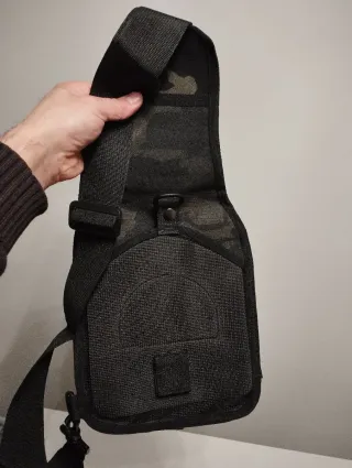 Bandolera Táctica Black-Camu 8L